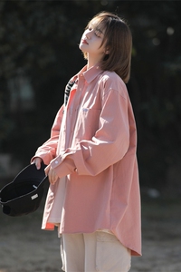衬衫女设计感小众高级感白色长袖衬衣日系vintage工装外套CS03P45图片