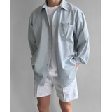 条纹休闲衬衫男秋季宽松长袖衬衣韩版潮流翻领上衣XZ710-806P50,男装衬衫,星座710,四季星座 条纹休闲衬衫男秋季宽松长袖衬衣韩版潮流翻领上衣XZ710-806P50,男装衬衫,星座710,四季星座