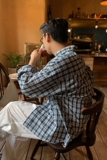 新款韩版男士长袖衬衫男轻熟风格子衬衣潮流休闲XZ710-802P50，男装衬衫，星座710