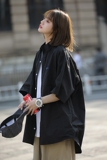 短袖衬衫女港味新款潮流宽松纯色衬衣休闲百搭外穿上衣CS09-p45，男装T恤，星座710