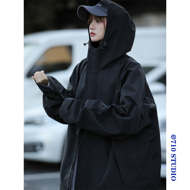 秋款自制防风防泼旅游潮流机能工装夹克外套男冲锋衣女CFY01P98，男装夹克，星座710