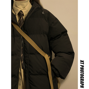 棉服女款2025年新款冬季连帽加厚棉衣高级感派克服外套棉MY05P88图片