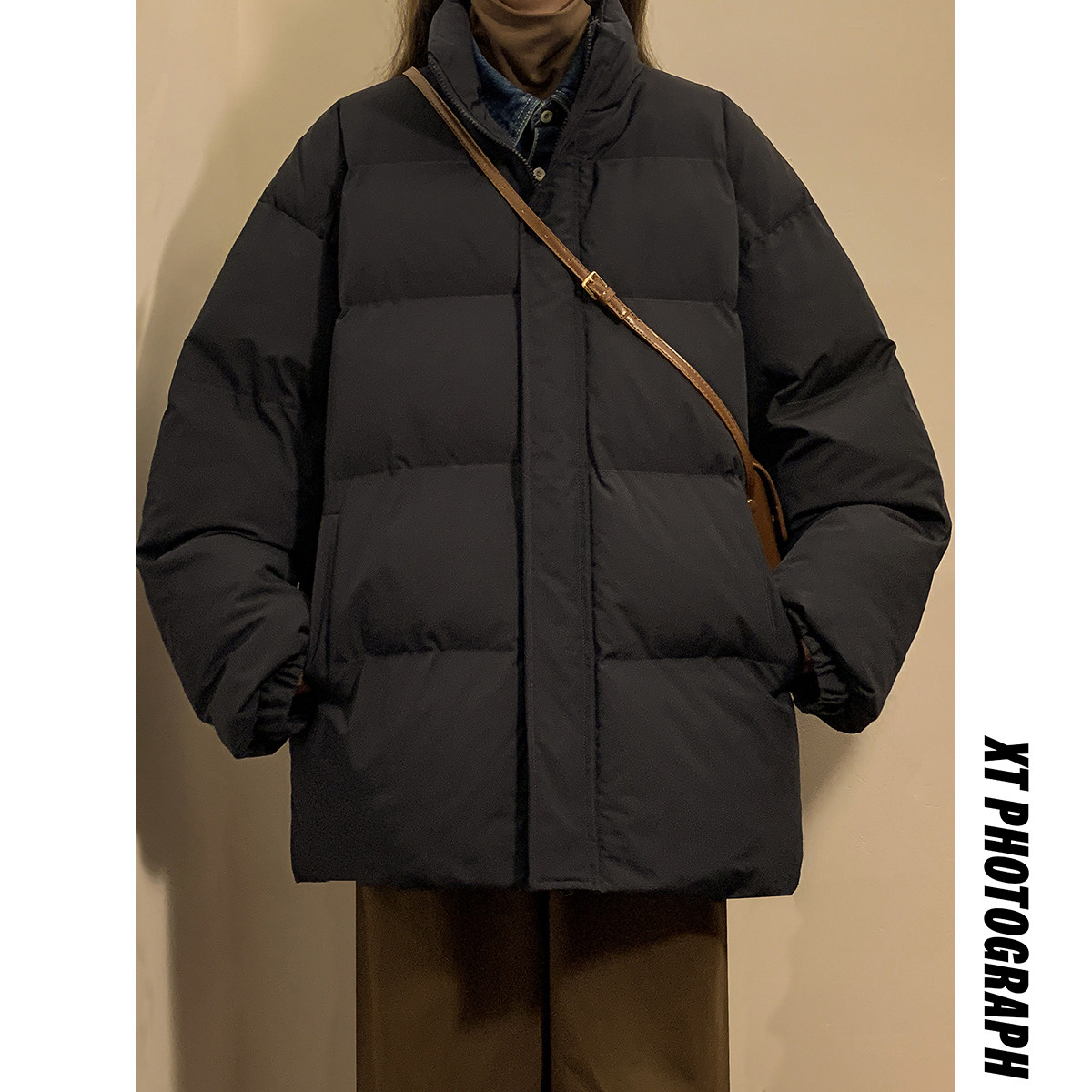 美式复古棉服男士秋冬季2024新款百搭面包服外套纯色高级感上衣服,商品下架区,星座710