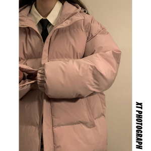 棉服女款2025年新款冬季连帽加厚棉衣高级感派克服外套棉MY05P88图片