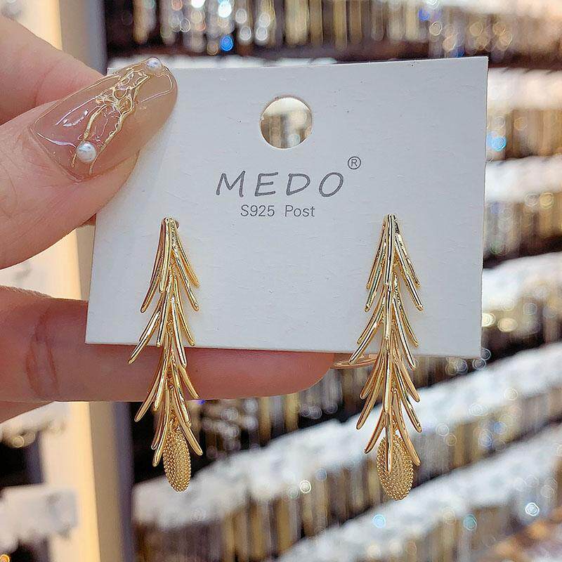 新款爆款时尚百搭轻奢麦穗流苏吊坠耳环法式精致气质长款潮耳饰女,饰品/流行首饰/时尚饰品新,耳环,淘宝优惠券,粉丝福利购,淘宝优惠卷