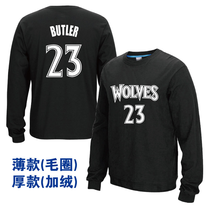 秋冬森林狼23号巴特勒球衣训练服男女篮球运动加厚保暖圆领卫衣在类目 男装, 卫衣中 - 来自Buy2taobao.com提供专业的淘宝代购服务