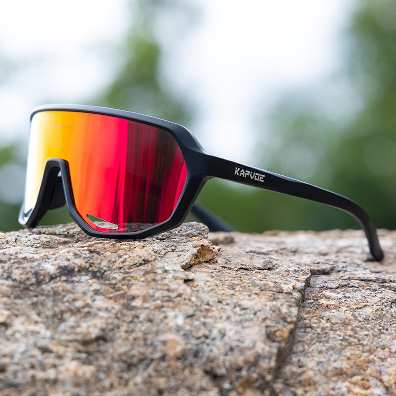 卡普沃青鸟kapvoe新款骑行眼镜偏光山地自行车防风护目镜太阳镜卡