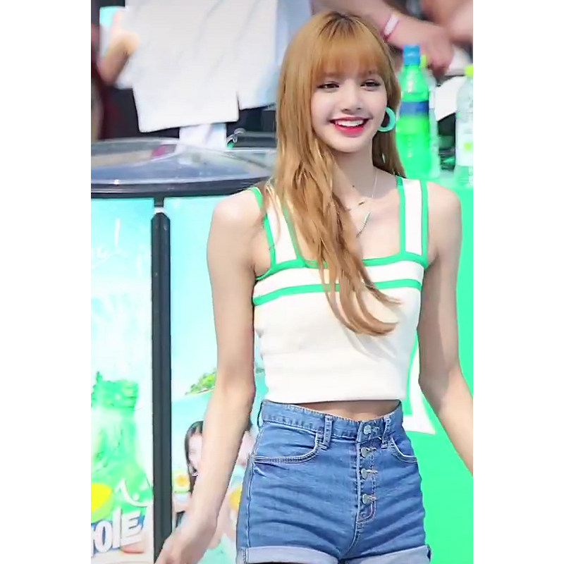 春装2021新款韩版lisa明星同款背心针织吊带修身毛衣春秋性感时尚