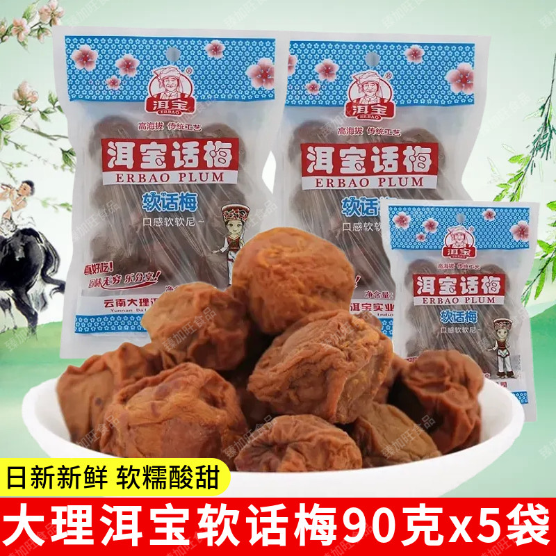云南大理洱宝软话梅果脯蜜饯零食梅子洱源青梅软糯酸甜孕妇90g