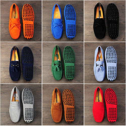 2025春秋男士豆豆鞋男真皮磨砂英伦休闲男鞋牛皮韩版懒人驾车鞋潮