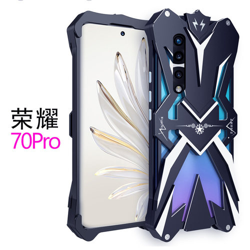 适用荣耀70PRO手机壳PLAY6T金属6C防摔X30i保护套畅玩30机械X40GT