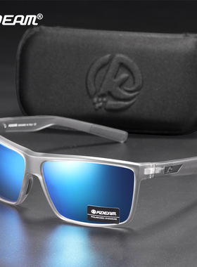 kdeam偏光方形运动高清眼镜防滑