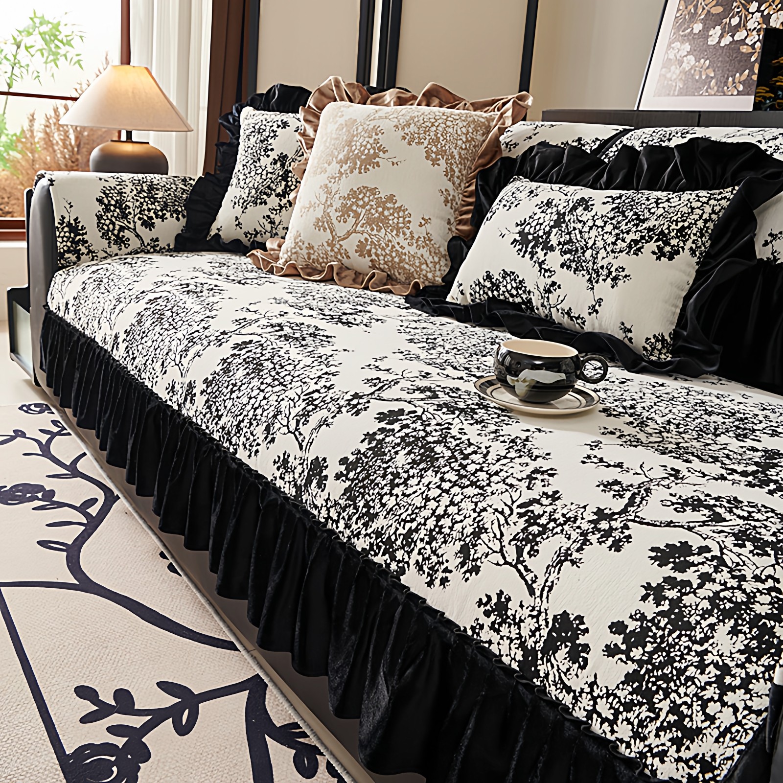 2025新款高级美式沙发垫套罩盖布四季通用防滑沙发坐垫布扶手盖巾,居家布艺,沙发垫,淘宝优惠券,粉丝福利购,淘宝优惠卷