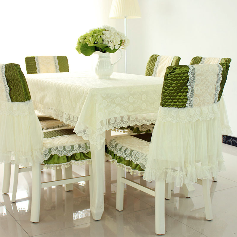 客厅长方形茶几布餐桌椅垫