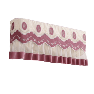 巧心思通用型欧式蕾丝空调防尘罩挂机挂式空调罩套卧室1.5p简约