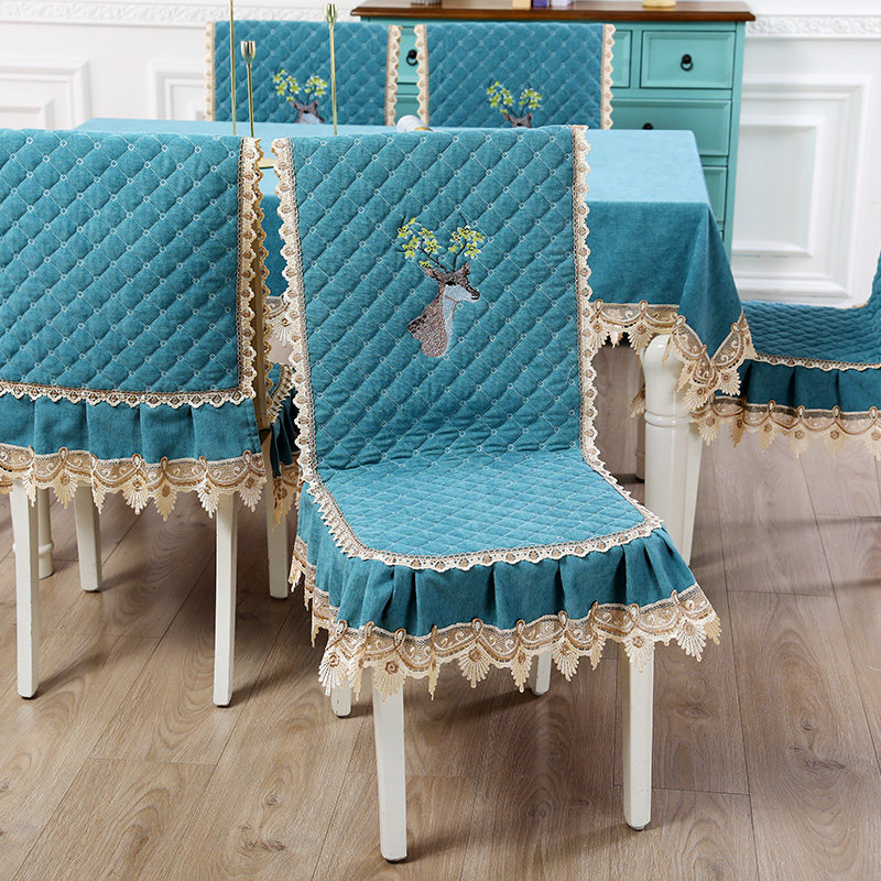 2021新款蕾丝刺绣餐桌椅子罩桌布坐垫台布椅垫子靠背一体通用,居家布艺,桌布,淘宝优惠券,粉丝福利购,淘宝优惠卷