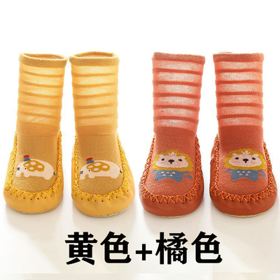 婴儿鞋子0一6月春夏网眼薄款室内防滑学步鞋夏季鞋袜宝宝地板袜鞋 — 1