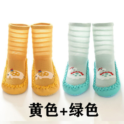 婴儿鞋子0一6月春夏网眼薄款室内防滑学步鞋夏季鞋袜宝宝地板袜鞋 — 4