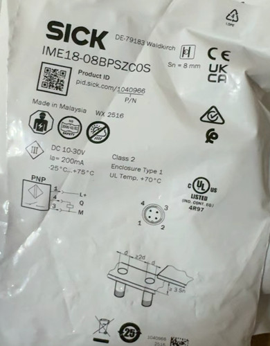 SICK西克IME18-08BPSZCOS接近开关订货号1040966 1040870 1040885