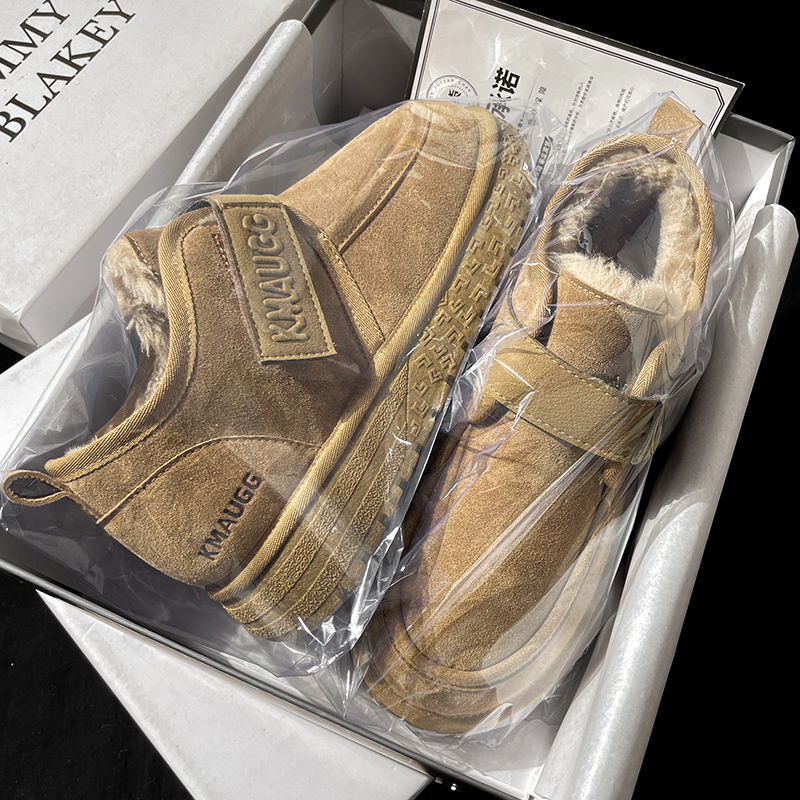 澳洲羊皮毛一体雪地靴男女款2025桑坡冬季零下40°保暖厚底棉鞋子