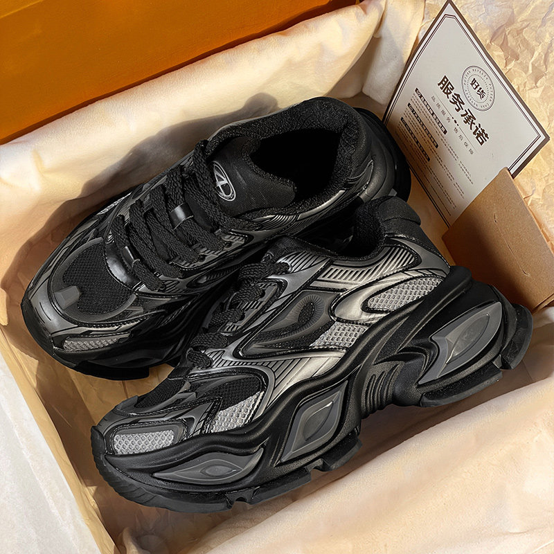 正品异瞳猫眼老爹鞋厚底男女款2025情侣潮牌增高休闲运动机甲鞋