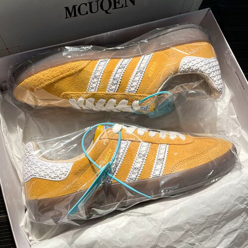 德国官方正品经典真皮三杠德训鞋2026新款百搭男女板鞋运动休闲鞋