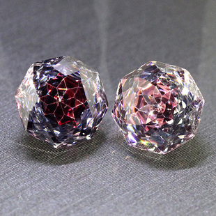 红褐色碧玺裸石夹心玫瑰切戒指戒面项链耳钉镶嵌培育彩宝石高精切