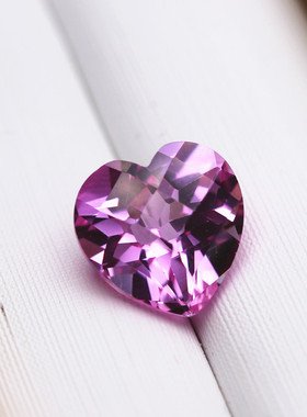 爱心碧玺戒指粉色裸石女生全净