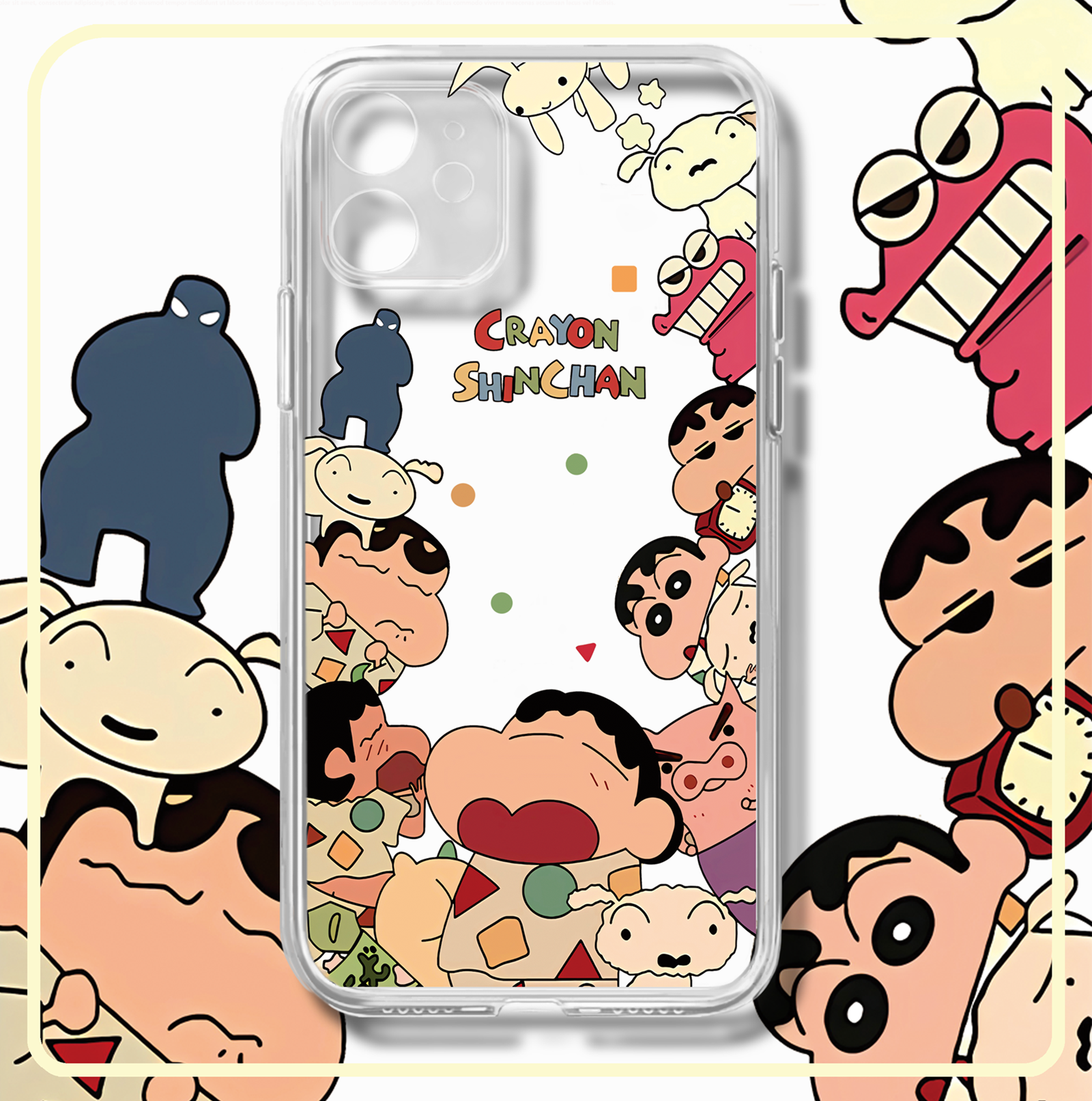 卡通蜡笔小新透明/液态手机壳