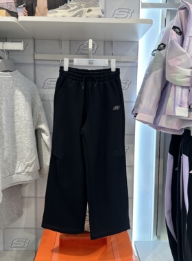 Skechers斯凯奇秋冬儿童美式复古宽松舒适时尚百搭长裤L425K114