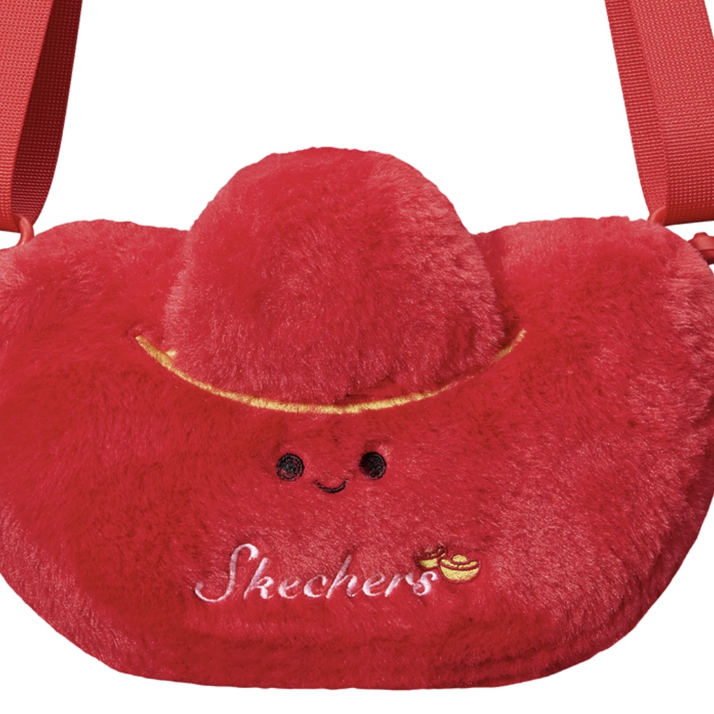 Skechers斯凯奇新年款男女通用可爱便携元宝单肩斜挎包L126K021