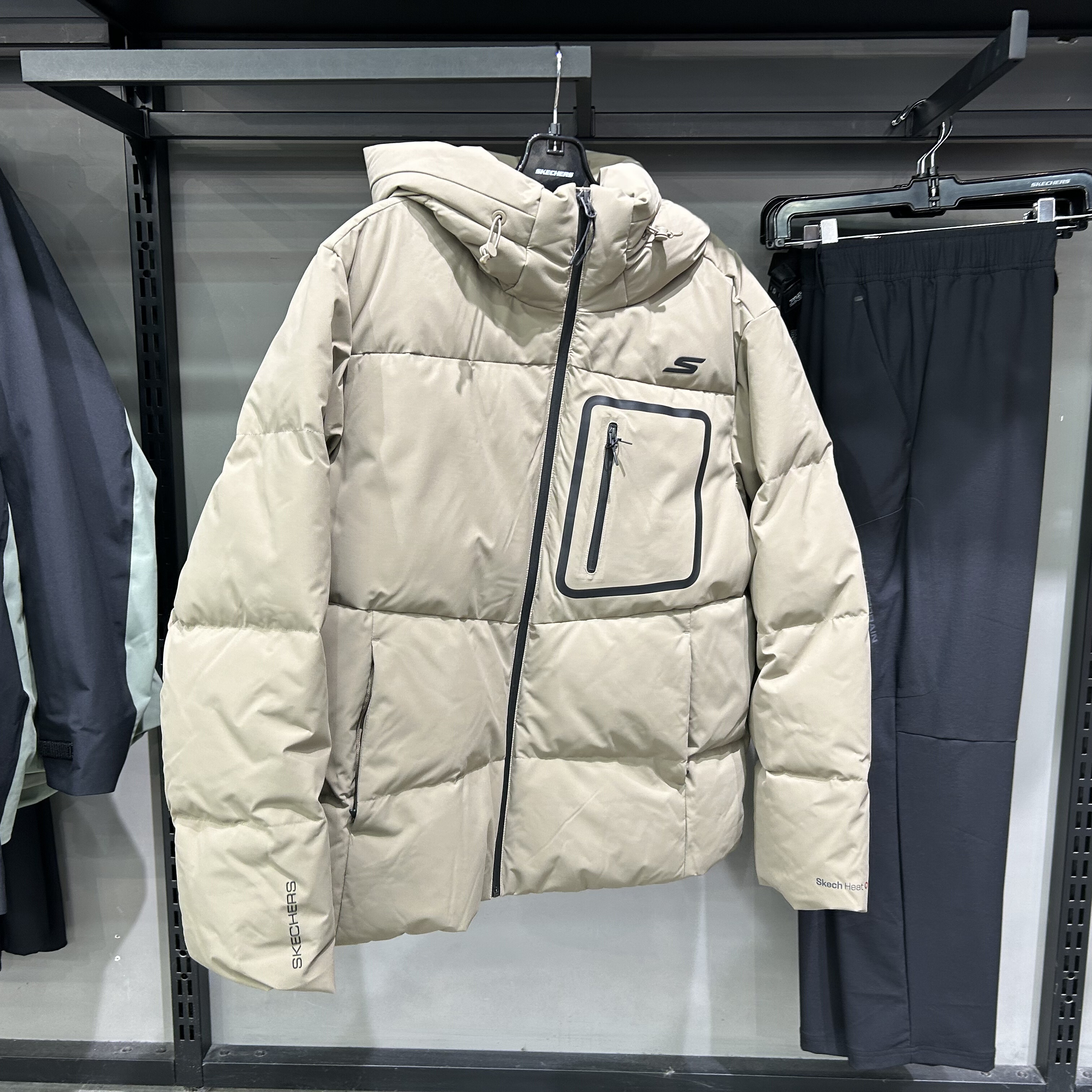 Skechers斯凯奇男女同款秋冬保暖防水P425M034羽绒服外套P425W052