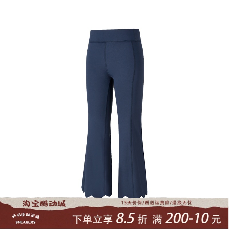 Skechers斯凯奇秋冬季女童运动系列休闲舒适保暖针织长裤P325G019