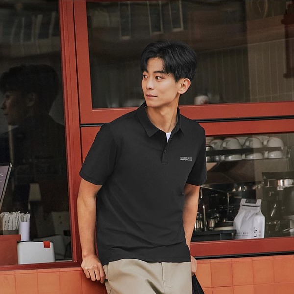 Skechers斯凯奇夏季男士新款吸湿速干都市针织POLO衫短袖P225M187