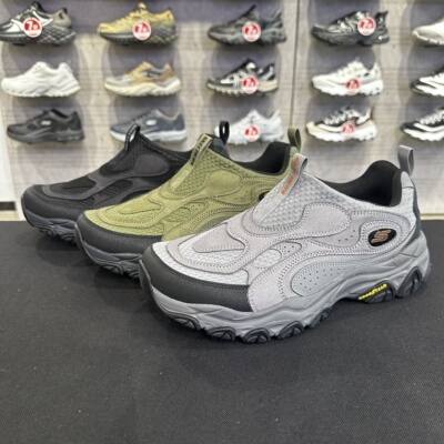 Skechers斯凯奇男士秋季舒适耐磨时尚运动绑带户外休闲鞋237833C