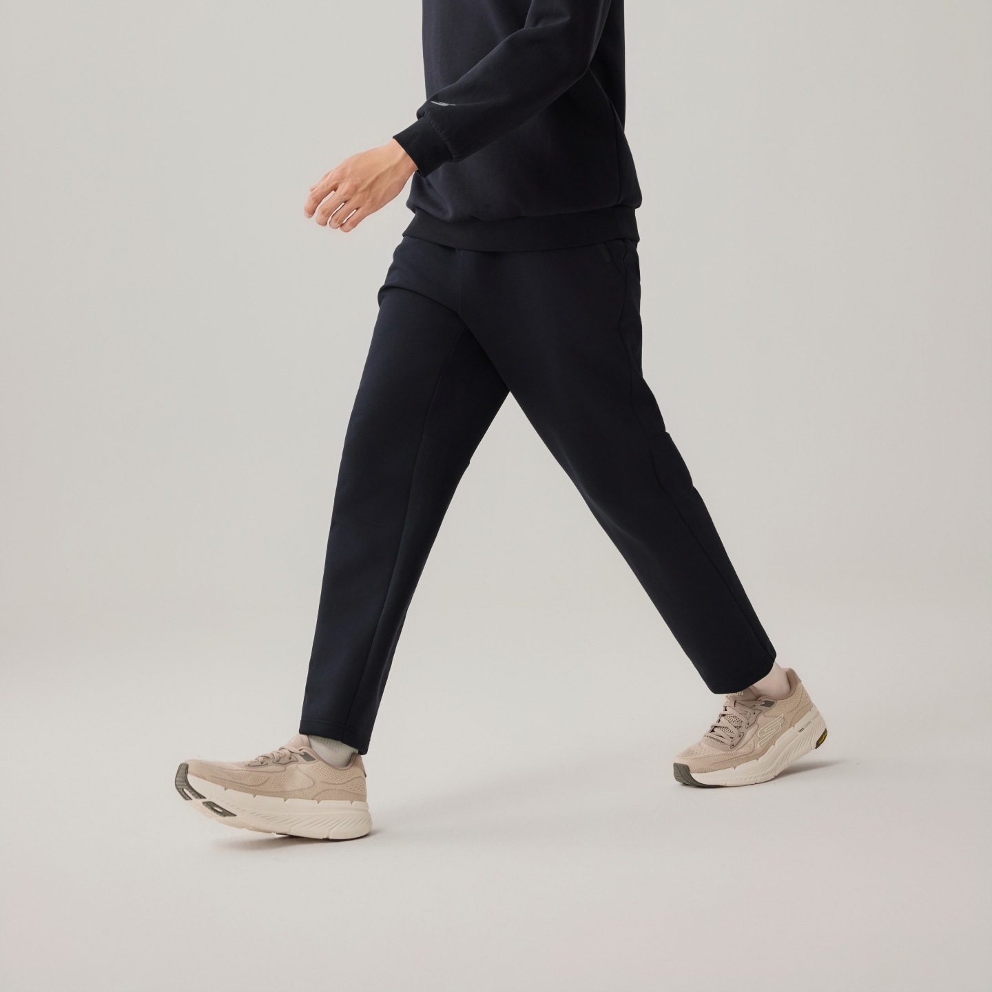 Skechers斯凯奇男士秋冬蓄热保暖锁温百搭舒适针织长裤P425M024