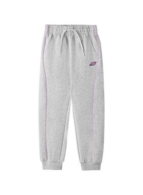 Skechers斯凯奇女童舒享运动系列亲肤透气针织长裤束脚裤P126G021