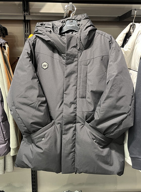 Skechers斯凯奇无惧严寒厚款男士保暖连帽梭织羽绒服外套P424M026