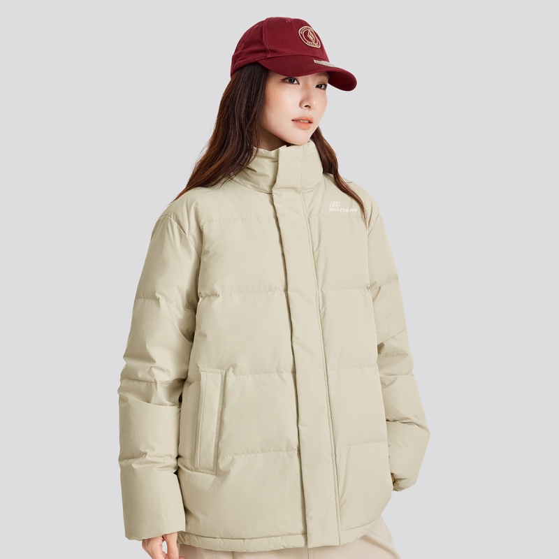 斯凯奇保暖男女羽绒外套