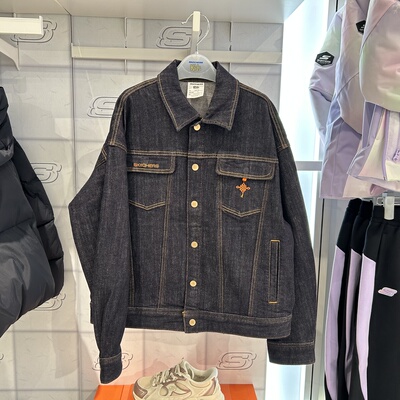 Skechers斯凯奇马年限定儿童翻领百搭舒适休闲牛仔外套L126K048