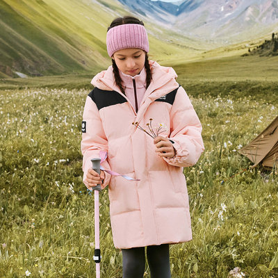 Skechers斯凯奇小暖宝2.0儿童秋冬保暖连帽羽绒服外套L425K072