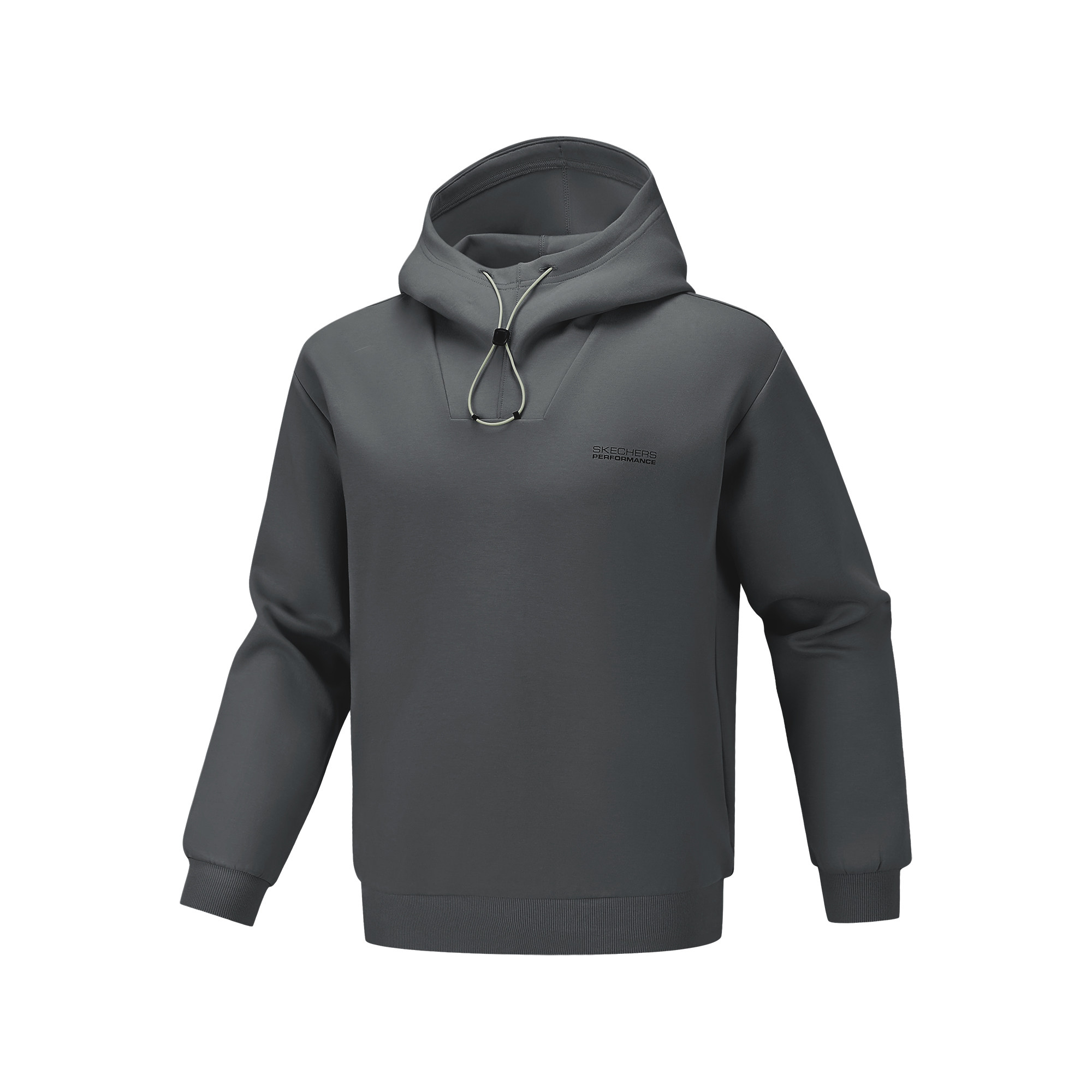 Skechers斯凯奇秋冬男士简约保暖舒适休闲针织连帽卫衣P126M013