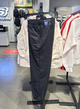 Skechers斯凯奇秋冬男女款时尚百搭保暖休闲束脚针织长裤L126U017