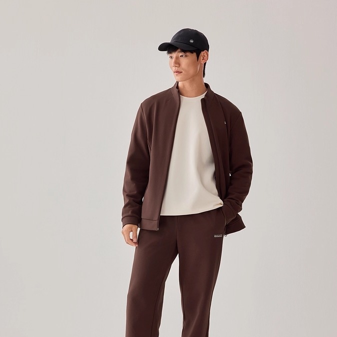 Skechers斯凯奇男士新款加绒保暖简约舒适立领针织外套P425M202