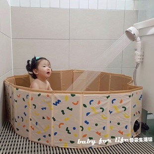 ins风折叠泳池儿童游戏波波球池宝宝室内外游乐收纳围栏海洋球池