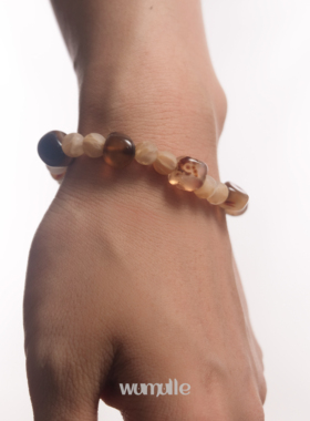 手链wumulle玛瑙棕系复古