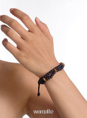 wumulle自制木质双层手链