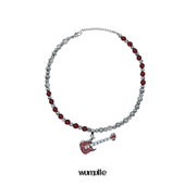 朋克摇滚爆裂暗黑男女可 wumulle 波西米亚贝斯吉他 手作项链B11