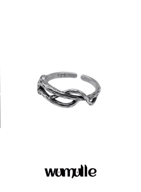 wumulle情侣高级暗黑做旧感戒指