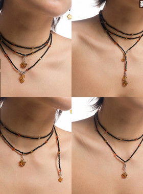 自由组合叠戴星星项链